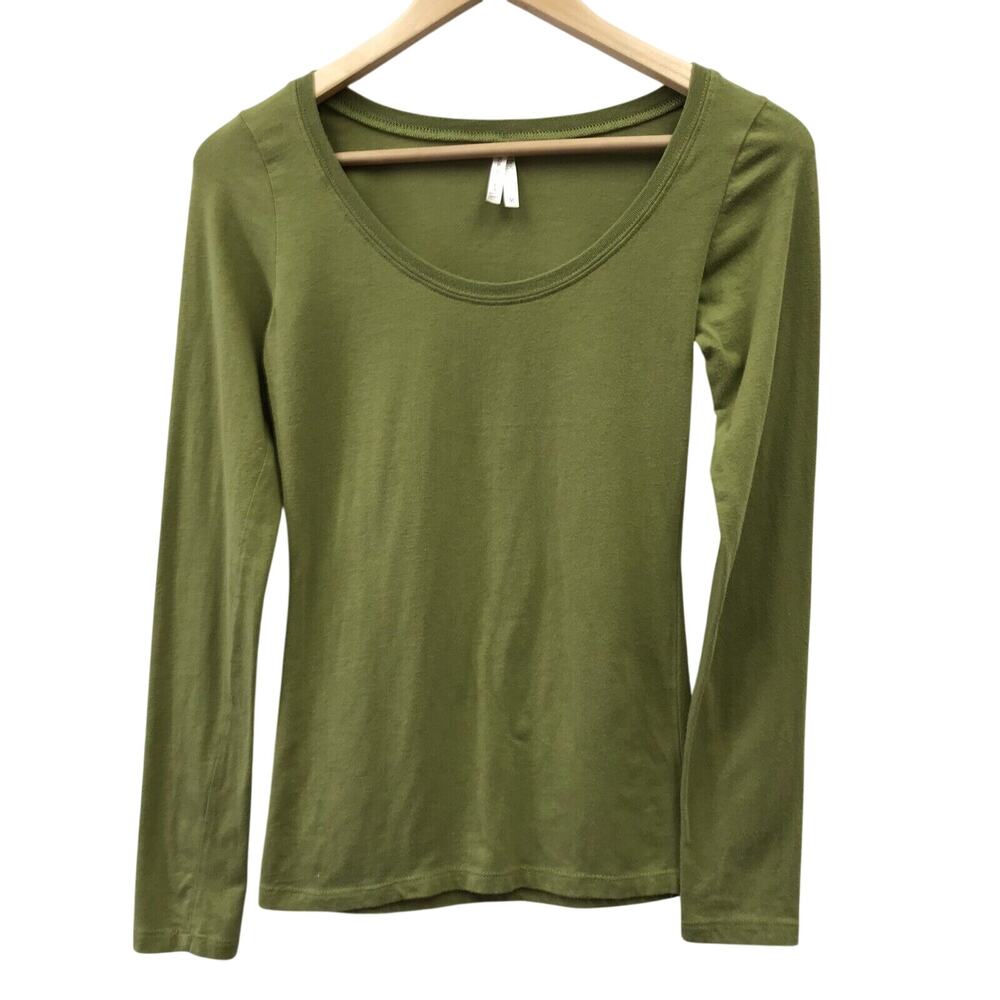 Color Story Top Juniors Medium Green